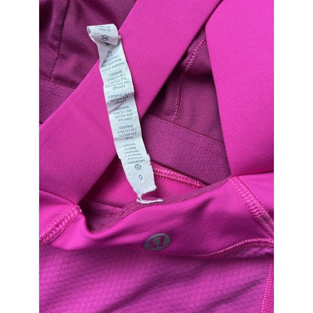 Lululemon Push Ur Limits Tank in Paris Perfection HOT PINK Size 6 Pads Included - Picture 6 of 6
